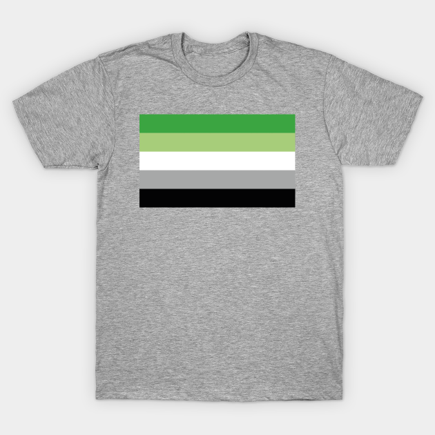 Flag of The Aromantic Pride - Aromanticism - T-Shirt | TeePublic