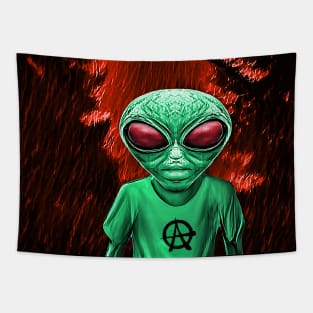 Planet X Aliens Sci-Fi NFT Collection Tapestry