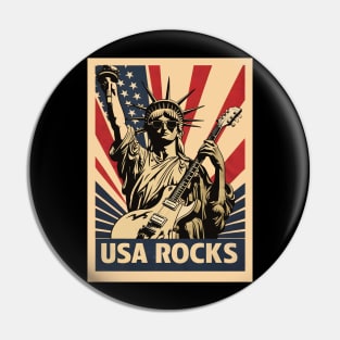 USA ROCKS Pin