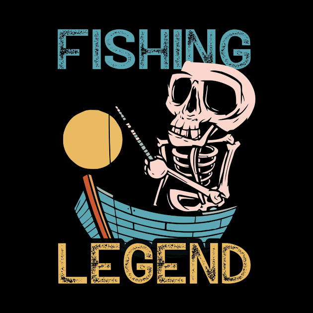 fishing legend a perfect birthday gift for an angler by Crazy.Prints.Store