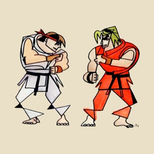 Ryu vs. Ken by Pollux T-Shirt