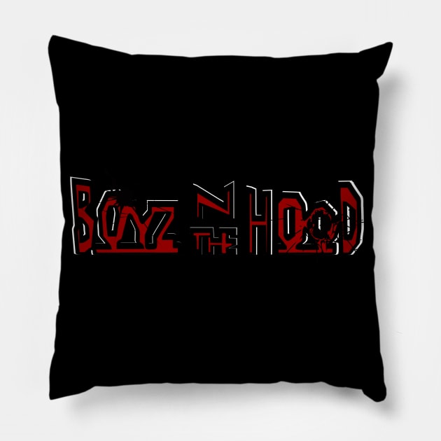 Boyz N The Hood, bullet hole Pillow by TrendsCollection