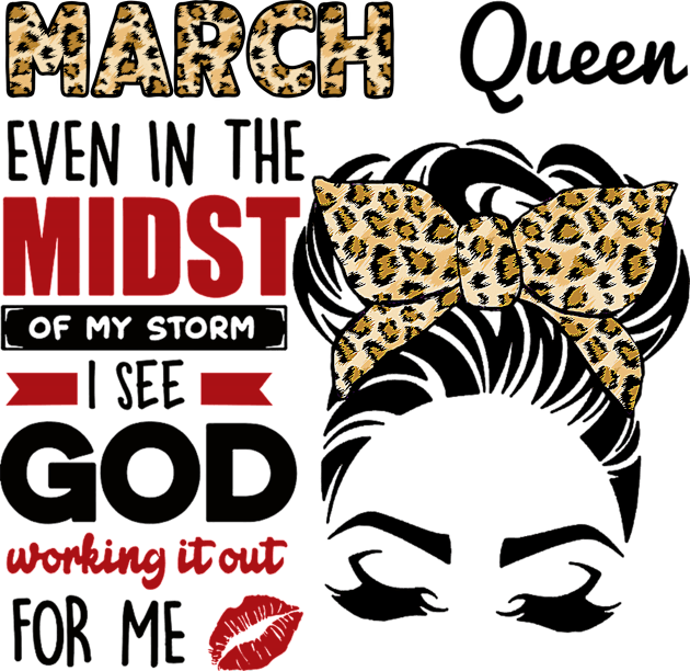 March Queen Even In The Midst Of The Storm Kids T-Shirt by louismcfarland