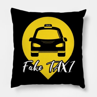 fake taxi driver Pillow