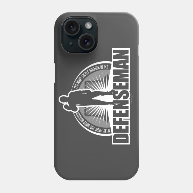 Hockey Defenseman Phone Case by eBrushDesign