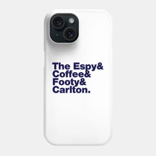 Melbourne (Carlton Draught navy print) Phone Case