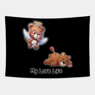 Cute Bear My love life Tapestry