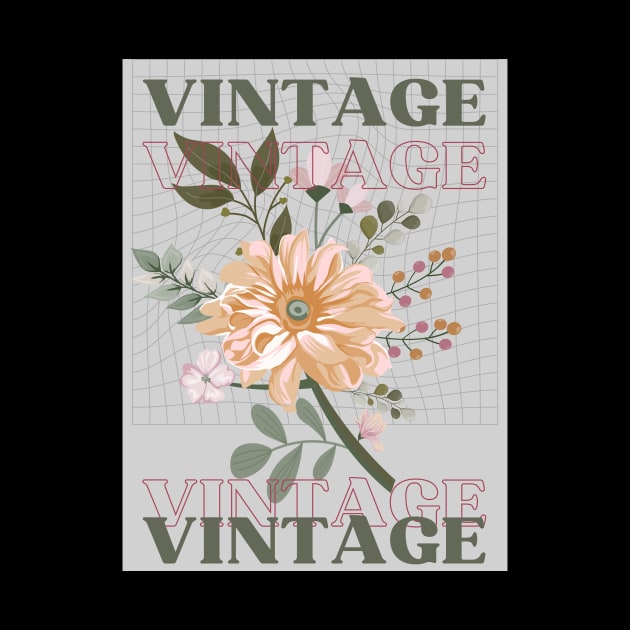 Daisies Minimalist Flora Vintage Since Positive Art by Flowering Away