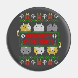 Meowrry Christmas Pin