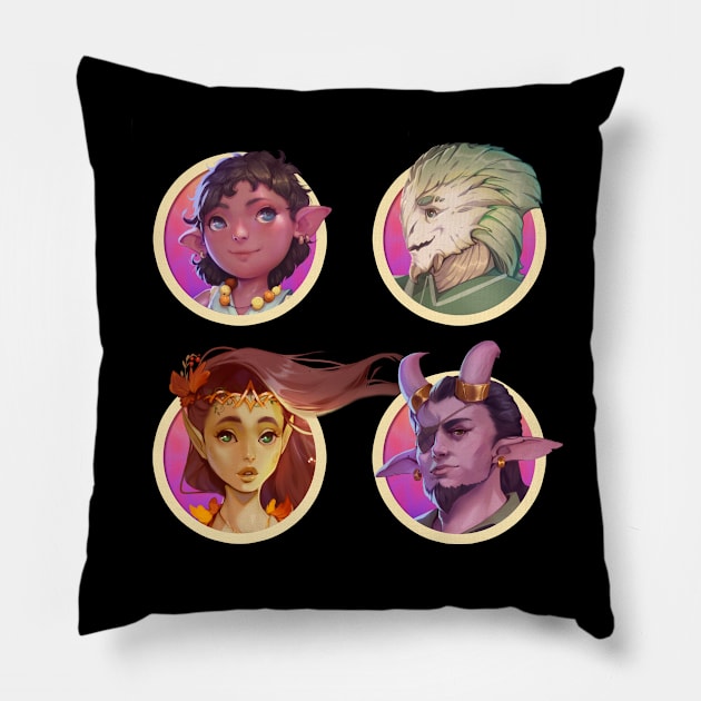 Heroes of the Yonder Void Pillow by The d20 Syndicate