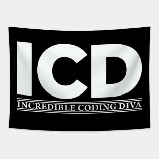 ICD Incredible Coding Diva Tapestry