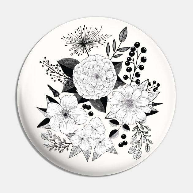 Flower Power: elegant line art style for vintage lovers Pin by CalliLetters