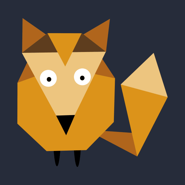 Geometric fox by fairytaleink