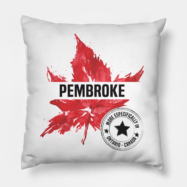 Pembroke in Ontario Pillow by C_ceconello