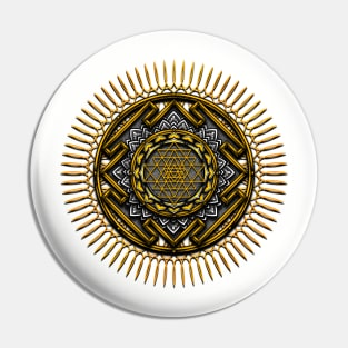 Mandala Sri Yantra Pin