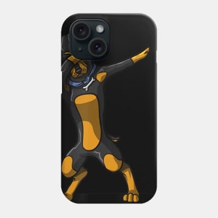 Dabbing Doberman Funny Doberman Dog Dab Phone Case