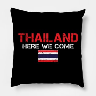 Thailand Here We Come Matching Family Vacation Trip Pillow