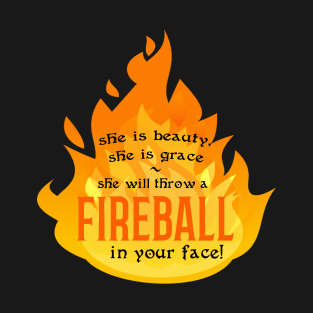 Fireball in Your Face DnD Wizard Sorcerer Shirt | Dungeons and Dragons RPG Shirt | D&D T-Shirt | DnD Gifts | RPG Gifts T-Shirt