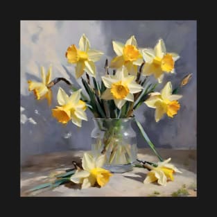 Easter Daffodils Study T-Shirt