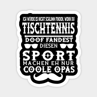 Tischtennis Opa Trainer Noppen Tischtennisschläger Magnet