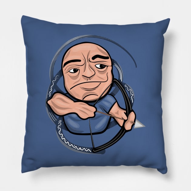 Joe Rogan The Bowhunter Pillow by Ina