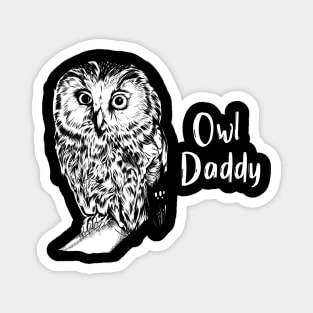 Owl lover - owl dad Magnet