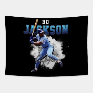 Bo Jackson Bo Knows Signature Vintage Legend Baseball Football Rap Bootleg Graphic Style Tapestry