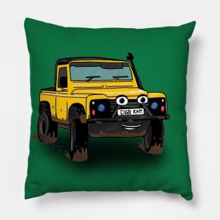 Cute yellow 4X4 Pillow