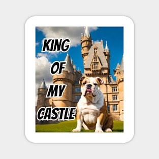 King of My Castle English Bulldog Magnet