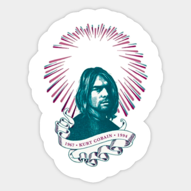 kurt cobain sticker nirvana