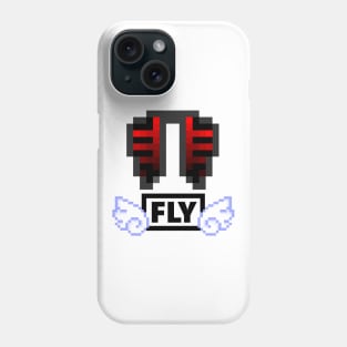 Elytra Red Stripes Black Phone Case