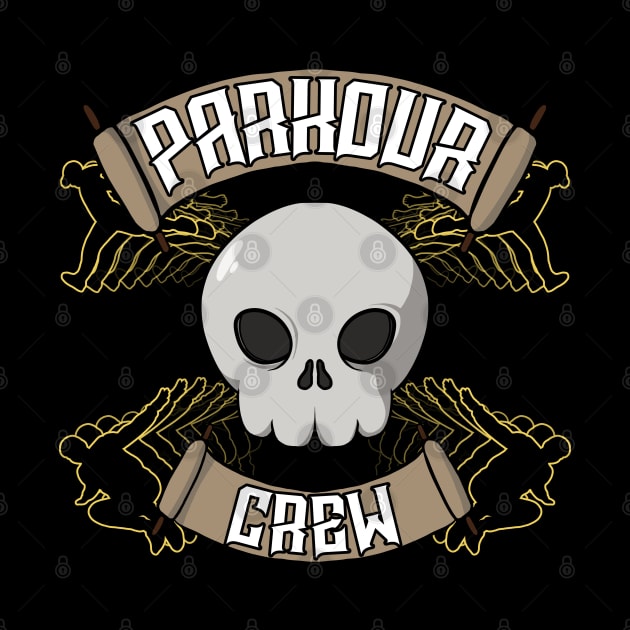 Parkour crew Jolly Roger pirate flag by RampArt