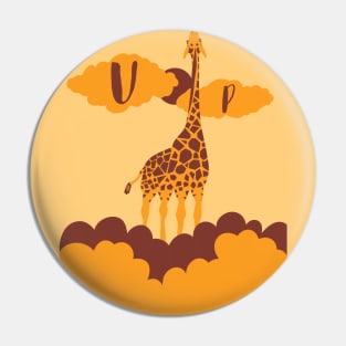 Up giraffe Pin