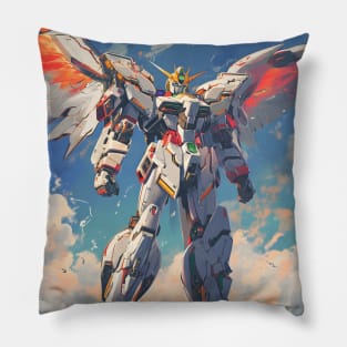 Winged Warriors: Gundam Wing, Mecha Epic, and Anime-Manga Legacy Unleashed Pillow