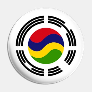 Mauritian Korean Multinational Patriot Flag Series Pin