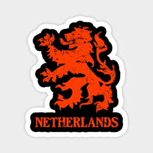 Netherlands - Vintage Dutch Lion Symbol Magnet