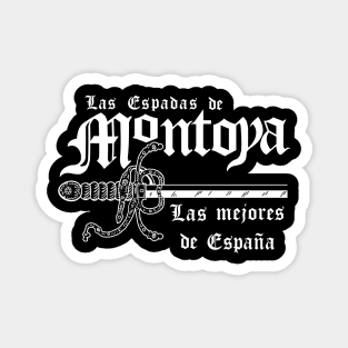 Montoya Sword Company (white on dark) Magnet