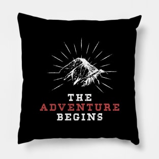 The Adventure Begins Stay Wild And Go Outside Into Wild Pillow