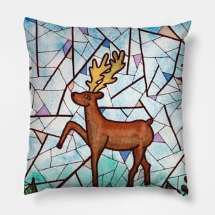 Folk Stag Pillow