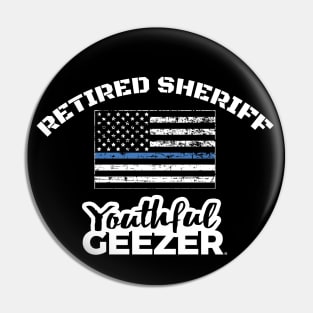 Retired Sheriff Youthful Geezer Pin