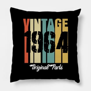 Vintage 1964 Original Parts Retro Vintage Birthday Gifts 56s Pillow