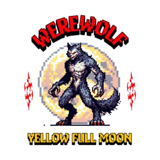 scary horror werewolf pixel art T-Shirt