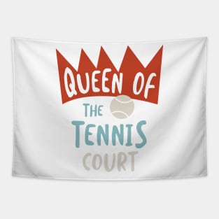 Tennis Queen of the Tennis Court Tapestry