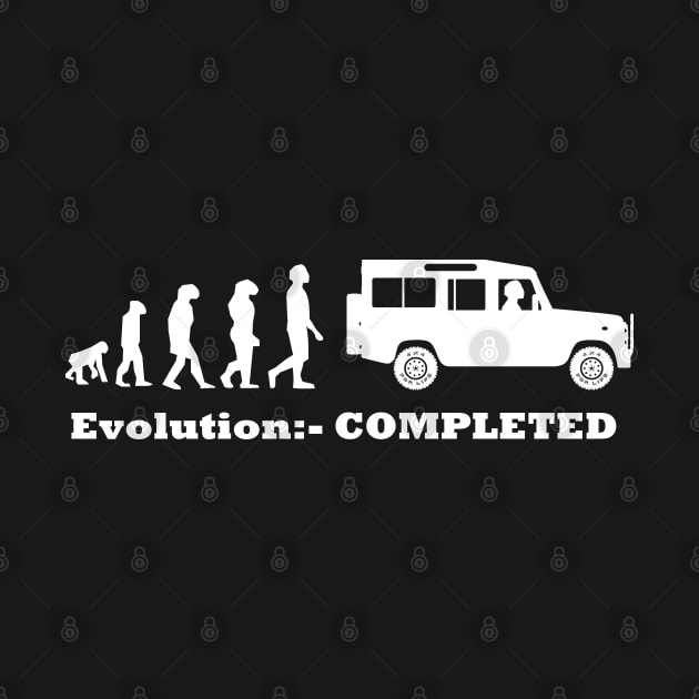 Evolution Completed - Defender - White by FourByFourForLife