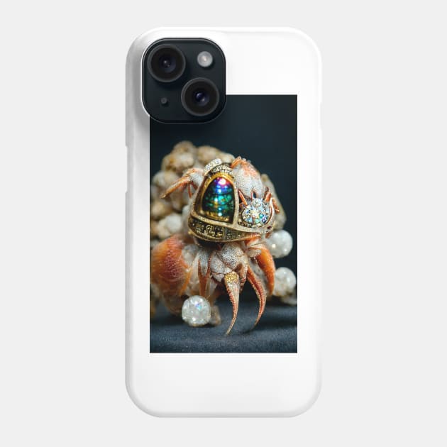 Hermit Crab Bejewelled 02 Phone Case by rolphenstien