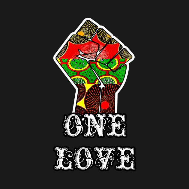 One Love Unity Fist by artbyomega