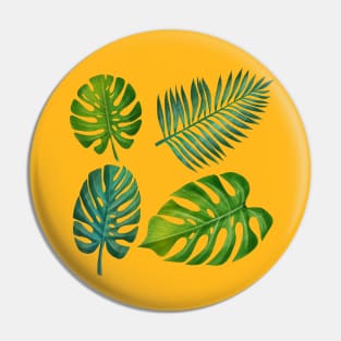 Tropical Leaves Pin