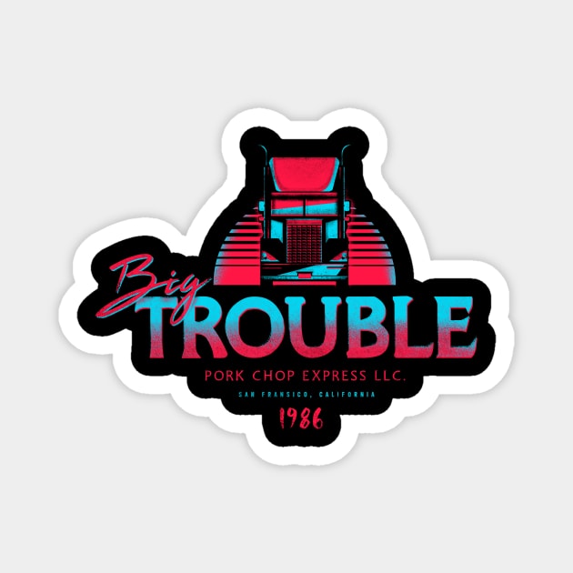 Big Trouble Trucking Magnet by barrettbiggers