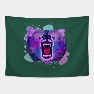 Geometric Bear Tapestry