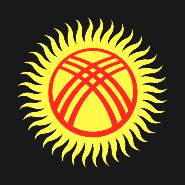 Kyrgyzstan Emblem by Wickedcartoons